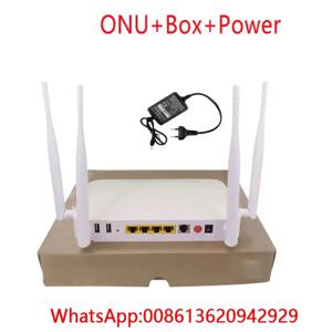 100% 오리지널 XPON ONU GE 2USB TEL HGU WIFI 2.4G 및 5G 듀얼 밴드 ONT EPON/GPON 영어 버전 PT939G 광섬유 라우터 1PCS