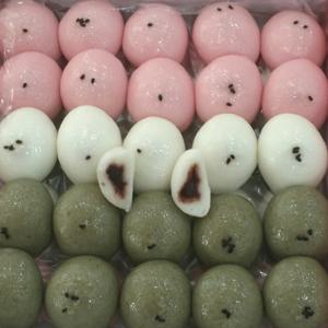 [당일생산] 3색 잔기지떡 방울기정떡 기지떡