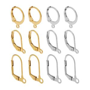 20pcs 스테인레스 스틸 18k 골드 컬러 라운드 Earwire 후크 후프 귀걸이 DIY 여성 귀걸이 커넥터 쥬얼리 만들기위한 결과