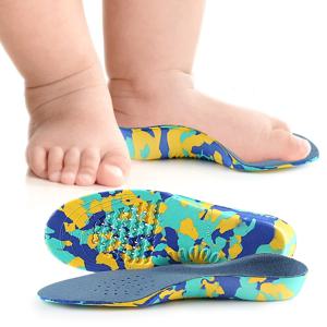 어린이 플랫 피트를위한 어린이 정형용 안창 아치 지원 교정 발 관리 어린이 정형 깔창 밑창 신발 삽입물