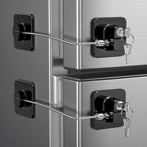 키가있는 아기 안전 냉장고 잠금 장치 유아 보안 캐비닛 잠금 슬라이딩 옷장 도어 잠금 장치 아기 보안 보호