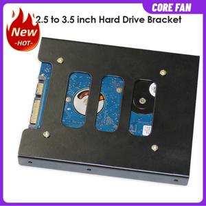 3-1PCS 2.5인치 SSD HDD를 3.5인치로 변환하는 마운팅 어댑터 브래킷, PC 컴퓨터용 메탈 하드 드라이브 홀더 도크 인클로저 SATA IDE SSD