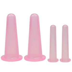 실리콘 부항 흡입 진공 얼굴 마사지 컵, 얼굴 다리 팔 이완, 가정용 건강 관리, 얼굴 피부 리프팅 도구, 2 개