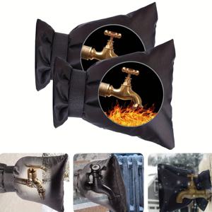 2/4Pcs 겨울 야외 수도꼭지 커버, 방수 정원 수도꼭지 부동액 보호 양말, 재사용 가능한 수도꼭지 보호 커버