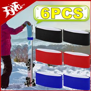야외 휴대용 스키 보드 밴드 액세서리, 나일론 용품, 스키 고정 도구, 스노우보드 스트랩, 슬레드 고정 벨트, 6-1PC, 신제품