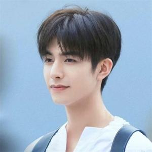 한국 스타일 헤어 익스텐션 합성 매일 사용 잘 생긴 젊은 남성 가발 통기성 헤드 커버 남성용 스트레이트 가발 모자