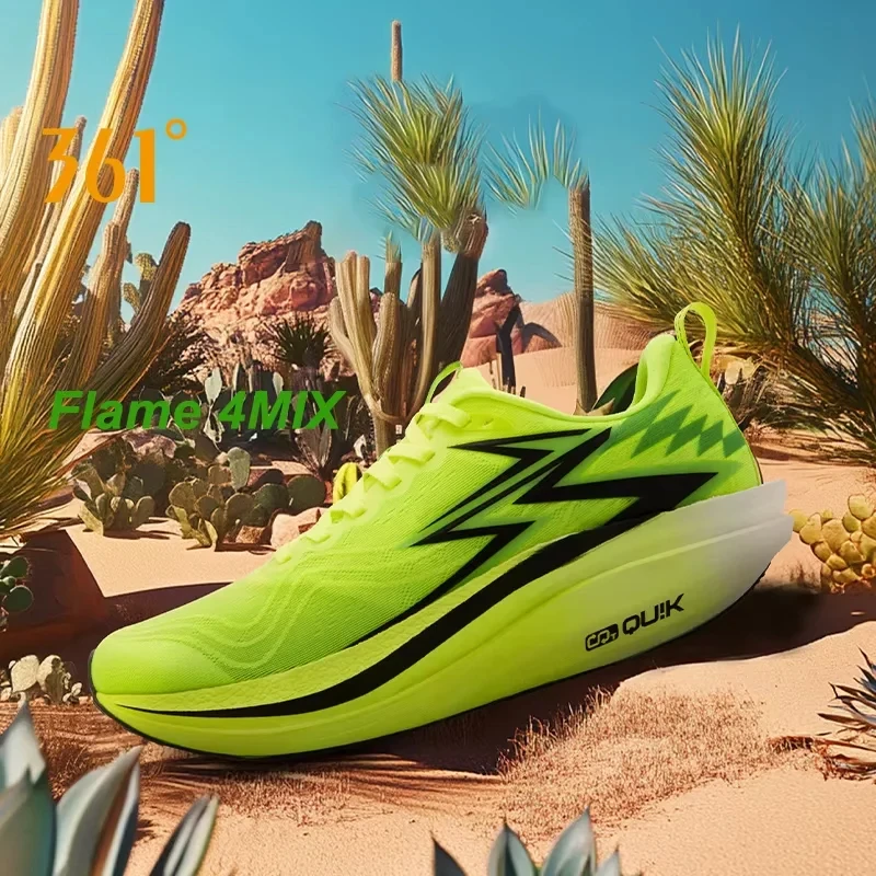 361 Degrees Flame 4.0 MIX 남성용 운동화 레이싱 마라톤 카본 플레이트 안정적인 내마모성 조깅 남성 운동화 672512204