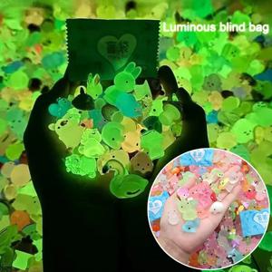 귀여운 시뮬레이션 동물 모델 발광 동물 블라인드 백, 미니 블라인드 박스 장난감, 어린이 선물, 서프라이즈 블라인드 백, 랜덤, 10 개