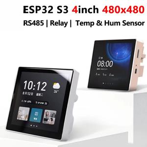4inch-ST7701-Relayx1 ESP32-S3 개발 보드 Arduino LVGL 86용 4인치 LCD 터치스크린 디스플레이 480x480 RS485 /SHT20 /릴레이