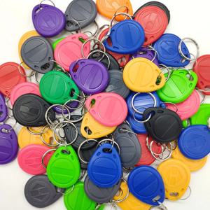 10/20pcs RFID Keyfob125KHz 읽기 전용 TK4100 EM4100 근접 스마트 액세스 제어 ID 키 체인 토큰 키 태그 액세스 제어 카드