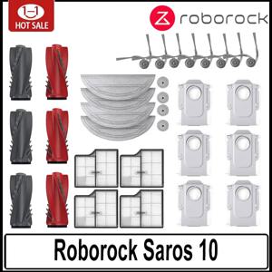Roborock Saros 10 액세서리 메인 롤러 사이드 브러시 Hepa 필터 걸레 천 먼지 봉투 로봇 진공 청소기 부품
