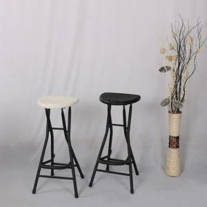 OMGD 접이식 발코니 의자 낚시 의자 바 의자 접이식 발판이있는 휴대용 높은 책상 의자