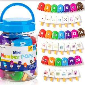 아이 아이스크림 번호 매칭 게임 몬테소리 교구 장난감 자리 계산 색상인지 편지 학습 감각 교육 장난감 선물