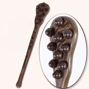 43.5CM Wenge 단단한 나무 말 채찍 Flogger 10 구슬 훈련 Spanker 자르기 패들 승마 말 스팽킹 장비