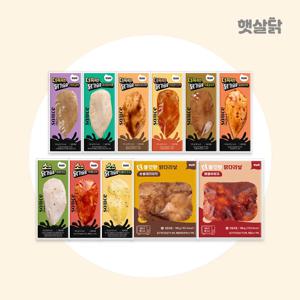 특가_[누적 2500만팩 판매 햇살닭] 통살 닭가슴살 BEST 11종 11팩