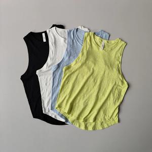 여성 여름 얇은 조끼 피트니스 빠른 건조 민소매 요가 셔츠 탑 루즈 슈트를위한 새로운 민소매 필라테스 스포츠 블라우스