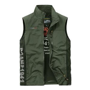 새로운 여름 남성 야외 메쉬 카고 조끼 얇은 양복 조끼 등반 민소매 재킷 좋은 품질 남성 운동복 캐주얼 조끼 5X