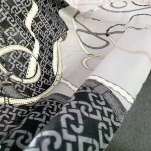 해외 무역 오리지널 싱글 이탈리아 신상 클래식 패션 프린트 레터 패턴 두꺼운 숄 스카프