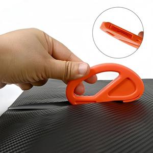 휴대용 비닐 랩 필름 커터 나이프 안전 포장지 백업 슬리 터 색상 변경 필름 나이프 용 탄소 섬유 절단