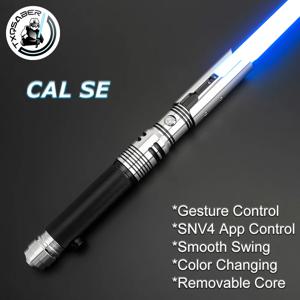 TXQSABER Lightsaber Neo Pixel SNV4 Pro 부드러운 스윙 금속 핸들 포스 블래스터 레이저 칼 5월 4일 코스프레 장난감 Replica Cal