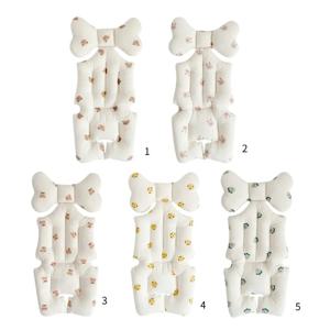 통기성 베이비 유모차 라이너 범용 유아 카트 쿠션 만화 동물 프린트 유모차 매트 유모차 패드 충격 방지 g2td