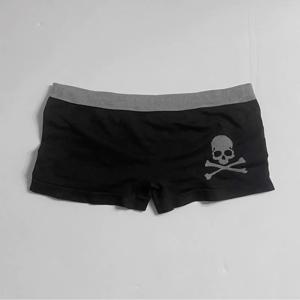 Y2k 스티치 대비 색 패션 해골 그런지 프린트 하라주쿠 페어리 코어 펑크 스트리트웨어 바지 하위 문화 슬림핏 반바지 emo