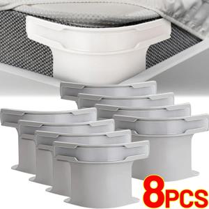 8/1PCS 보이지 않는 침대 시트 코너 강화제 클립 매트리스 미끄럼 방지 고정 브래킷 헤비 듀티 소파 커버 코너 강화제 클립