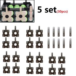 30pcs 스폿 용접 니켈 플레이트 Makitas 니켈 도금 강철 스트랩 스트립 시트 배터리 용 5Set 배터리 도금 니켈 시트