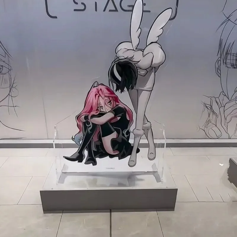 Anime Alien Stagee 코스프레 15CM 아크릴 스탠드 Ivan Mizi Till 귀여운 캐릭터 디스플레이 스탠드 데스크 장식 만화 상품 컬렉션