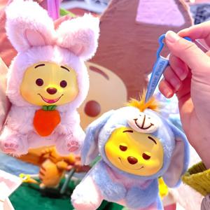 정품 Miniso 제품 장난 꾸러기 작은 곰 파티 서프라이즈 블라인드 박스 비닐 플러시 가방 펜던트 액세서리 유행 장난감 선물