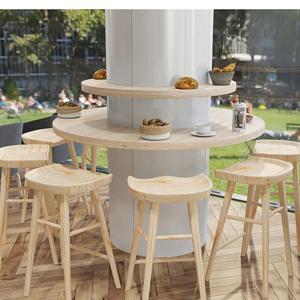 레트로 단순 일본식 바 의자 디자이너 거실 사무실 바 의자 레스토랑 휴식 홈 가구 Banqueta HBBC