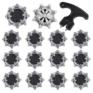 골프 신발 스터드 14개 - 핀 시스템용 빠른 회전 교체 스터드 |   내구성이 뛰어나고 매우 얇은 골프 신발 스터드 골프 액세서리