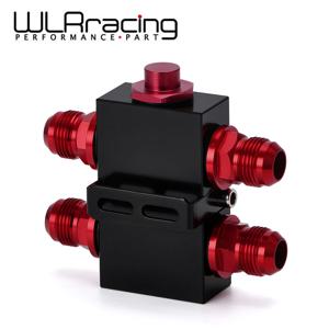 오일 쿨러 온도 조절기 샌드위치 플레이트 필터 엔진 변속기 오일 냉각 어댑터 10AN 인라인 유체 제어 바이패스