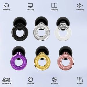 HUAK 재사용 가능한 고충실도 귀마개 - XS/S/M/L 사이즈의 이어팁 8개 - 콘서트 및 축제, 라이브 이벤트, 음악가, DJ