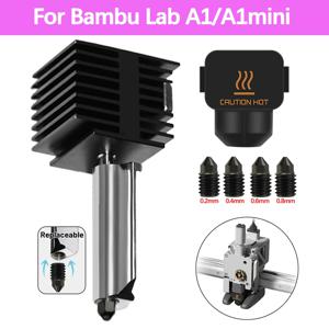 Bambu Lab A1/A1 미니 핫엔드 키트 고속 인쇄 헤드 어셈블리 서미스터 히터 0.2/0.4/0.6/0.8mm 경화 강철 노즐