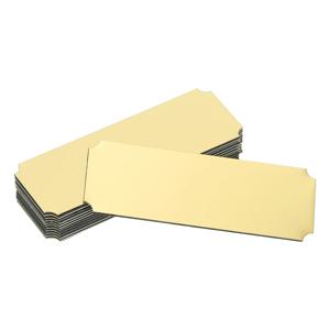 12Pcs 빈 이름 플레이트 새겨진 금속 이름 플레이트 레이저 강한 접착 명찰 양극 처리 된 알루미늄 맞춤형 표지판 DIY 공예