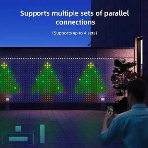 RGBIC LED 커튼 라이트 APP 블루투스 제어 USB 커튼 라이트 스트링 플러그 원격 제어 스트링 조명 룸 장식