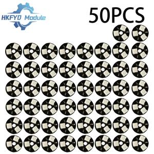 1-50PCS WS2812 3비트 RGB LED 랜턴 보드 Arduino용 라운드 풀 컬러 조명 모듈