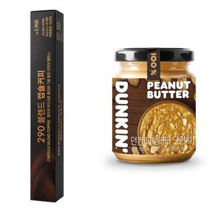 네스프레소 호환 290 커피캡슐 10개 + 던킨 땅콩버터 100% 크런치 1개