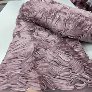 아프리카 3D 꽃무늬 원단 5야드 2025 고품질 자수 프랑스 나이지리아 메쉬 레이스 원단 웨딩 파티 드레스 여성용