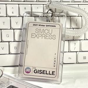 1pc 학교 카드 액세스 카드 홀더 아크릴 투명 보호 슬리브 ID 카드 버스 식사 작업자 ID 카드 홀더