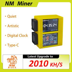 NMMiner Nerdminer V2 BTC 솔로 마이너 듀얼 스크린 비트코인 ​​암호화 마이너 2020KH/S(팬 포함) 복권용 BTC 솔로 마이너