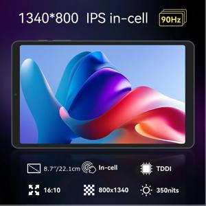 BNCF BPad Mini SE 안드로이드 15 태블릿 8.7인치 유니소크 T615 8코어 IPS 스크린 4GB 램 64GB/128GB 롬 5500mAh 배터리 와이드바인 L1