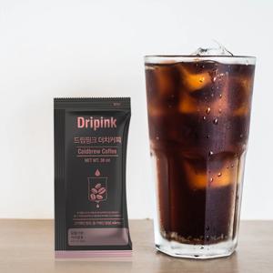 드립핑크 40봉(T) 콜롬비아 더치커피(콜드브루) 원액 귤 초콜렛 아몬드 사과