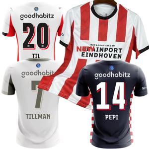 2025 2026 신상 PSV 홈 스포츠 셔츠 어린이용 세 번째 유니폼 25 26 PSV 어웨이 유니폼 성인용 티셔츠