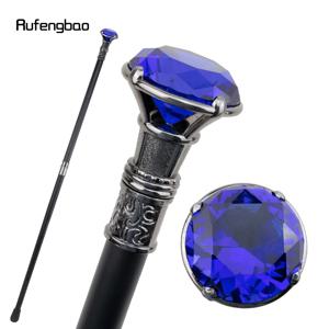 퍼플 다이아몬드 타입 실버 워킹 케인 패션 장식용 지팡이 스팀펑크 및 일상용 지팡이 93cm