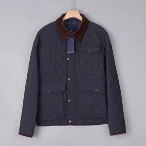 클래식 남성 레트로 코튼 재킷 다이아몬드 패턴 워크웨어 스타일 2025 신상 캐주얼 루즈핏 긴팔 싱글 버튼