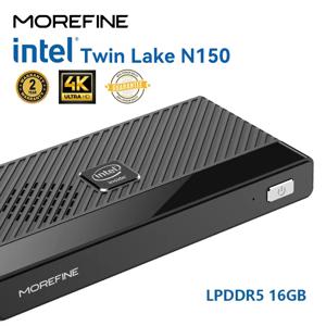 MOREFINE M6 미니 PC 12세대 인텔 N150 N200 윈도우 11Pro DDR5 2933MHz NVMe SSD 포켓 컴퓨터 PC HDMI2.0 4K@60Hz WiFi 6 BT5.0