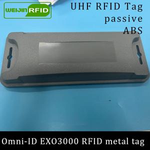 UHF RFID 안티 메탈 태그 omni-ID EXO 3000 exo3000 915mhz 868m Impinj M4QT EPCC1G2 6C 내구성 ABS 스마트 카드 패시브 RFID 태그