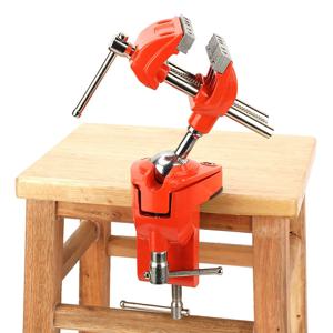 작업대용 미니 360 ° 회전 클램프 바이스, 조정 가능한 턱 너비 바이스, 테이블 클램프, 목공 밀링 바이스, 70mm